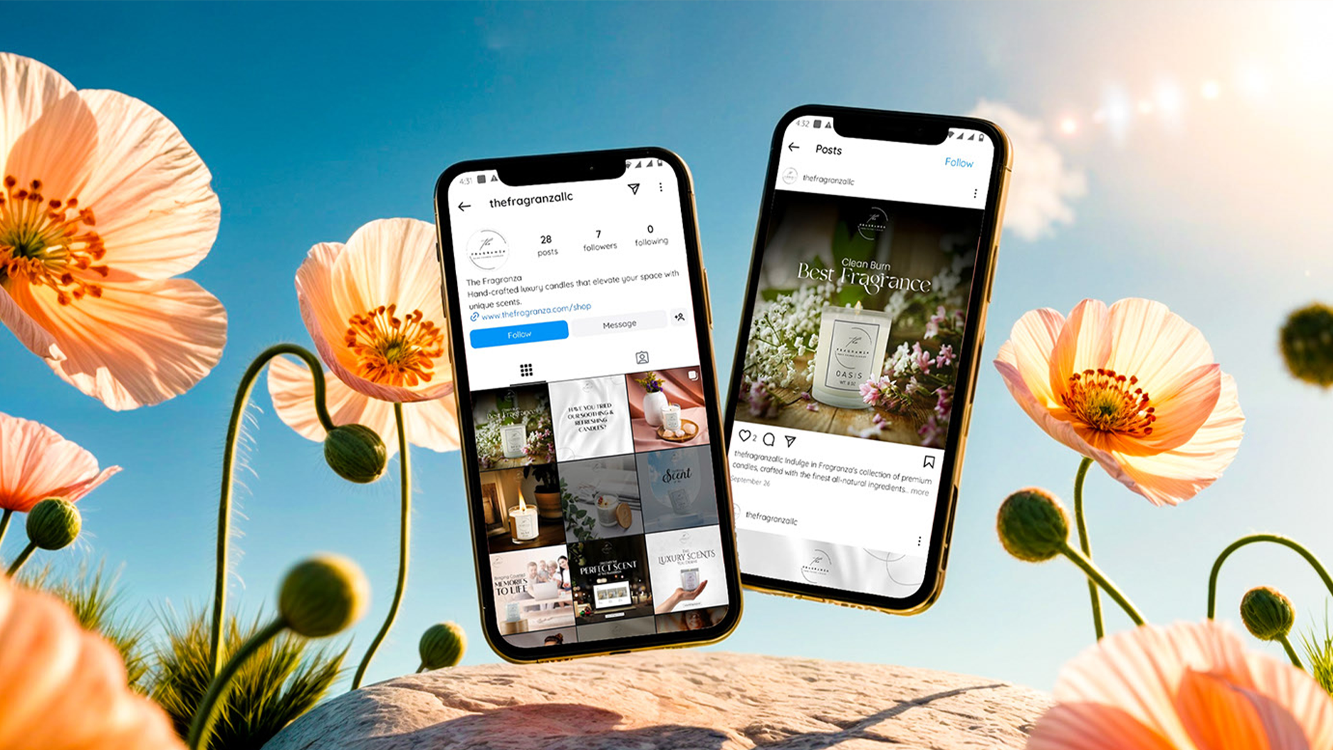 Scented Candles Social Media